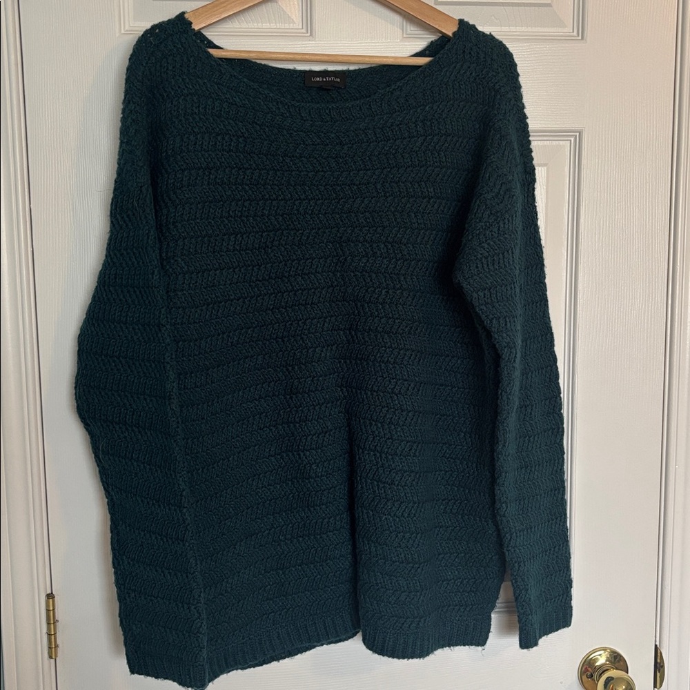 Lord & Taylor wool blend knit sweater